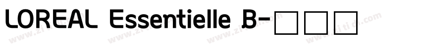 LOREAL Essentielle B字体转换